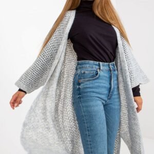Sweter Kardigan Model TW-SW-BI-M31.36X Grey - Och Bella
