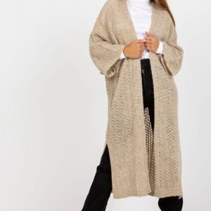 Sweter Kardigan Model TW-SW-BI-M31.36X Beige - Och Bella