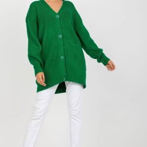 Sweter Kardigan Model LC-SW-0267.06X Green - Rue Paris
