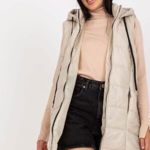 Kamizelka Model TW-KZ-BI-82019.09 Light Beige - Och Bella