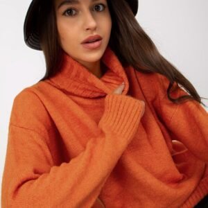 Sweter Damski Model LC-SW-0331.89P Dark Orange - Rue Paris