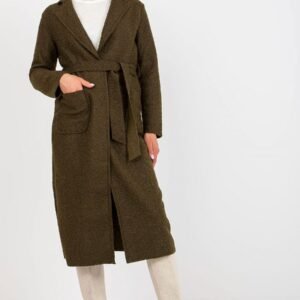 Płaszcz Damski Model TW-PL-BI-5220.63 Khaki - Och Bella