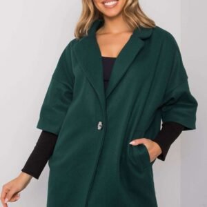 Płaszcz Damski Model CHA-PL-0409.30X Dark Green - Rue Paris