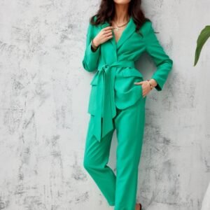 Spodnie Damskie Model ZIE 7/8 0016 Green - Roco Fashion