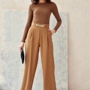 Spodnie Damskie Model BEC 0011 Beige - Roco Fashion