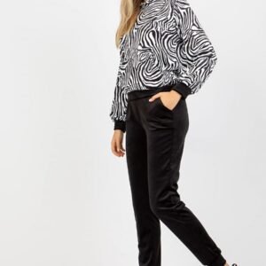 Spodnie Komplet Model WN-KMPL-2410.01P White/Black - Rue Paris