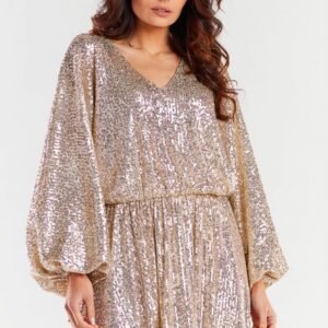 Sukienka Model A485 Beige - awama