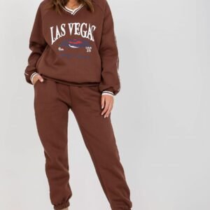 Spodnie Komplet Model EM-KMPL-769.19X Dark Brown - Ex Moda