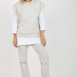 Spodnie Komplet Model EM-KMPL-764.64 Light Grey - Ex Moda