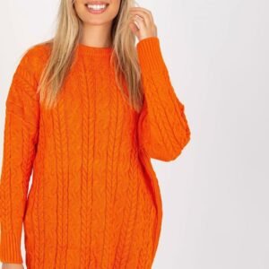 Sweter Damski Model LC-SW-8010.22P Orange - Rue Paris