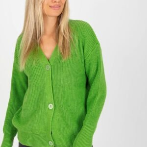 Sweter Kardigan Model LC-SW-0321.06X Light Green - Rue Paris