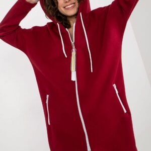 Bluza Damska Model RV-BL-4742.20P Bordo - Relevance