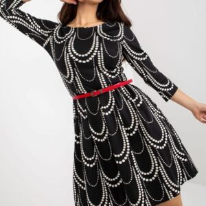 Sukienka Model LK-SK-509089.01P Black/White - Lakerta