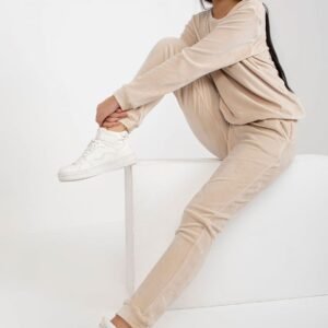 Spodnie Komplet Model RV-KMPL-6083.05 Light Beige - Rue Paris