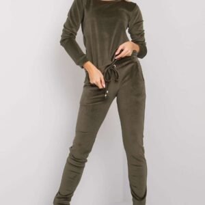 Spodnie Komplet Model RV-KMPL-6083.05 Khaki - Rue Paris