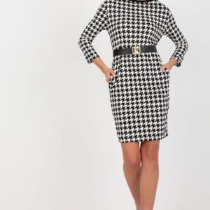 Sukienka Model TW-SK-BL-1007.32P Black/White - Och Bella