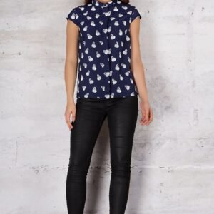 Koszula Damska Model M061 Flamingi Navy - Infinite You