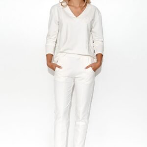 Spodnie Komplet Model M782 Śmietana - Makadamia