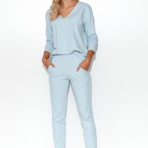 Spodnie Komplet Model M782 Błękit - Makadamia