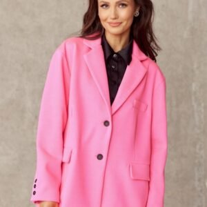 Marynarka Model AMA ZAK0007 Amarant - Roco Fashion