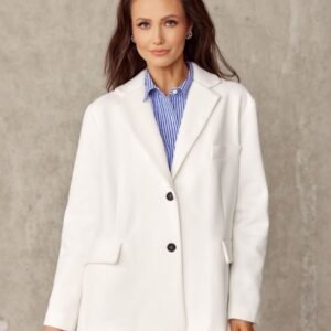 Marynarka Model EKR ZAK0007 Ecru - Roco Fashion