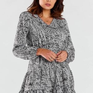 Sukienka Model A470 Black/White Pattern - awama