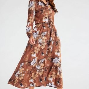 Sukienka Model A467 Brown Pattern - awama