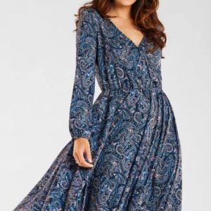 Sukienka Model A466 Navy Pattern - awama