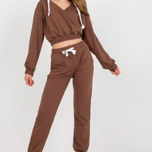 Spodnie Komplet Model EM-KMPL-747.06P Brown - Ex Moda