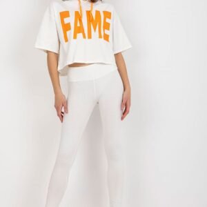 Spodnie Komplet Model EM-KMPL-735.10 Ecru - Ex Moda