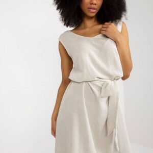 Sukienka Model WN-SK-VE38.06 Light Beige - Rue Paris