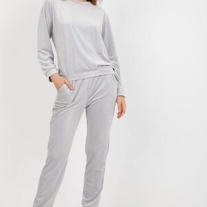 Spodnie Komplet Model WN-KMPL-1908.15X Light Grey - Rue Paris