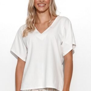 Bluzka Model M776 Śmietana - Makadamia