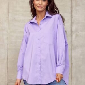 Koszula Damska Model FIO BLU0155 Violet - Roco Fashion