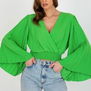 Bluzka Model DHJ-BZ-16503.30X Light Green - Italy Moda