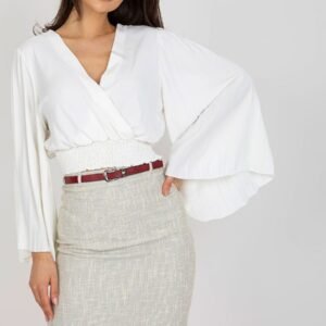 Bluzka Model DHJ-BZ-16503.30X Ecru - Italy Moda