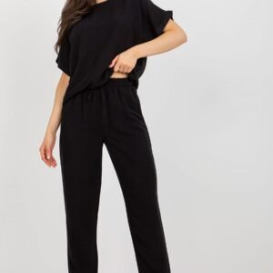 Spodnie Komplet Model WN-KMPL-VE41/42.50P Black - Rue Paris