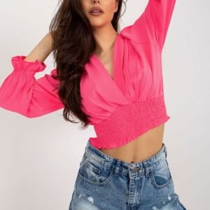 Bluzka Model DHJ-BZ-13866.92P Fluo Pink - Italy Moda