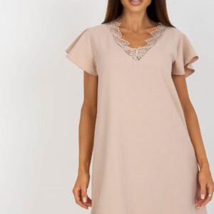 Sukienka Model WN-SK-VE45.09 Beige - Rue Paris