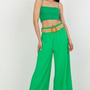 Spodnie Damskie Model DHJ-SP-8387.57 Green - Italy Moda