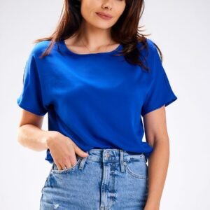 Bluzka Model A588 blue - awama