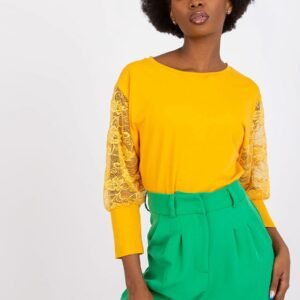 Bluzka Model RV-BZ-7551.19 Light Orange - Rue Paris