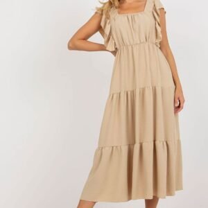 Sukienka Model DHJ-SK-8352.04 Dark Beige - Italy Moda