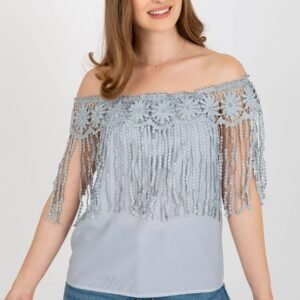 Bluzka Model AT-BZ-1801.87 Grey - AT