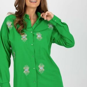 Koszula Damska Model TO-KS-7004.95 Green - Factory Price