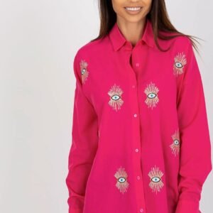 Koszula Damska Model TO-KS-7004.29 Fuksja - Factory Price