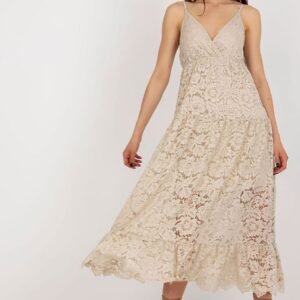 Sukienka Model TW-SK-BI-8247.62P Beige - Och Bella