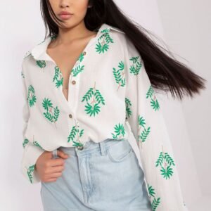 Koszula Damska Model LK-KS-509349.04 White/Green - Lakerta