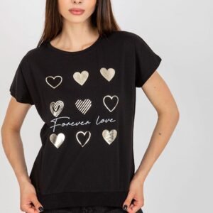 Bluzka Model RV-BZ-8954.26P Black - Rue Paris