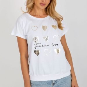 Bluzka Model RV-BZ-8954.26P White - Rue Paris